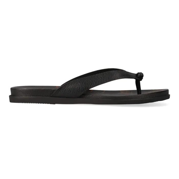 Chakane : Ladies Leather Sandal in Black - Image 3