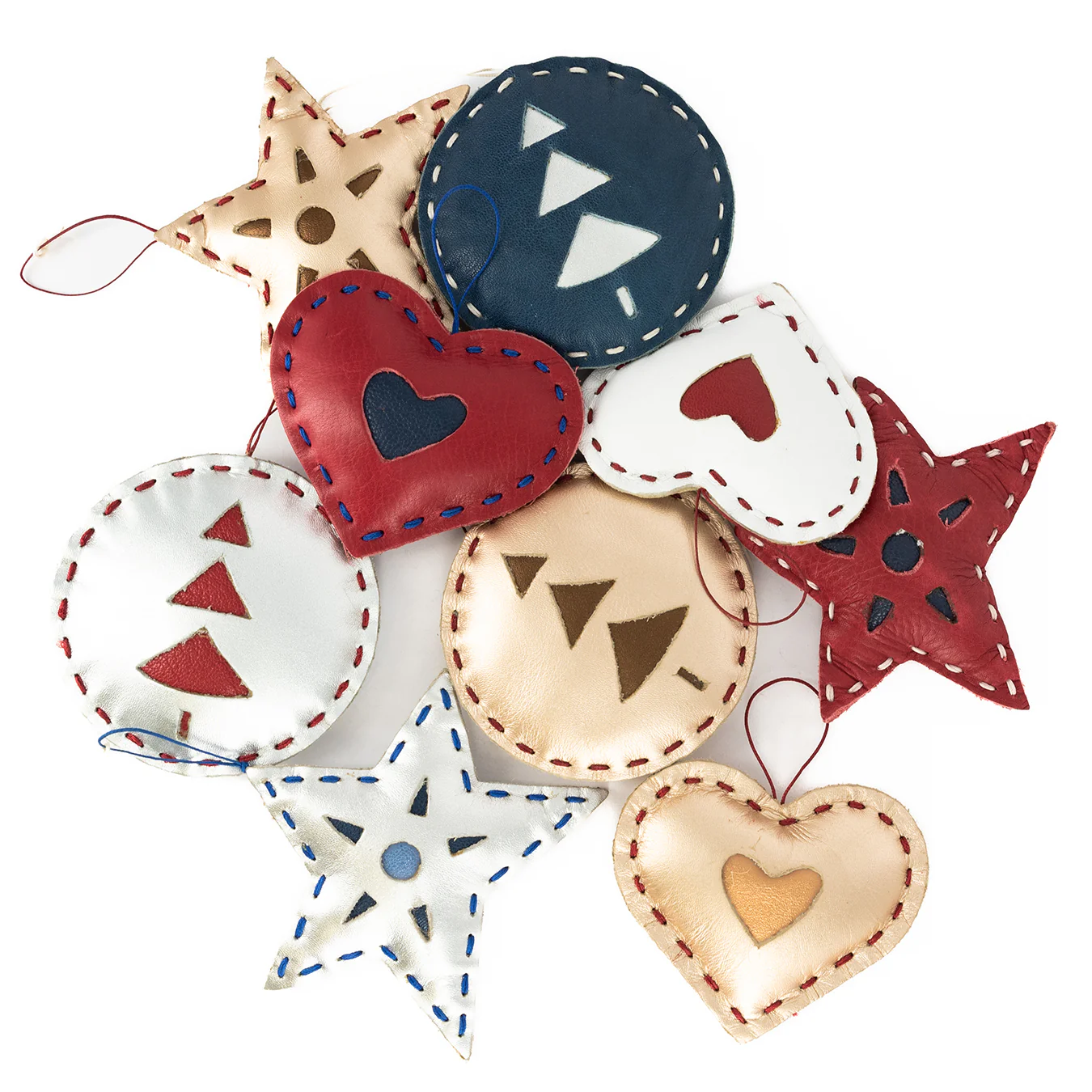 Christmas Heart : Christmas Decor Accessory in Valentine & Denim Cayak - Image 4