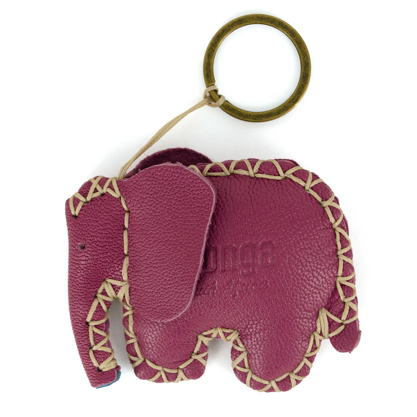 Elephant Key Ring in Assorted Leathers - Image 3
