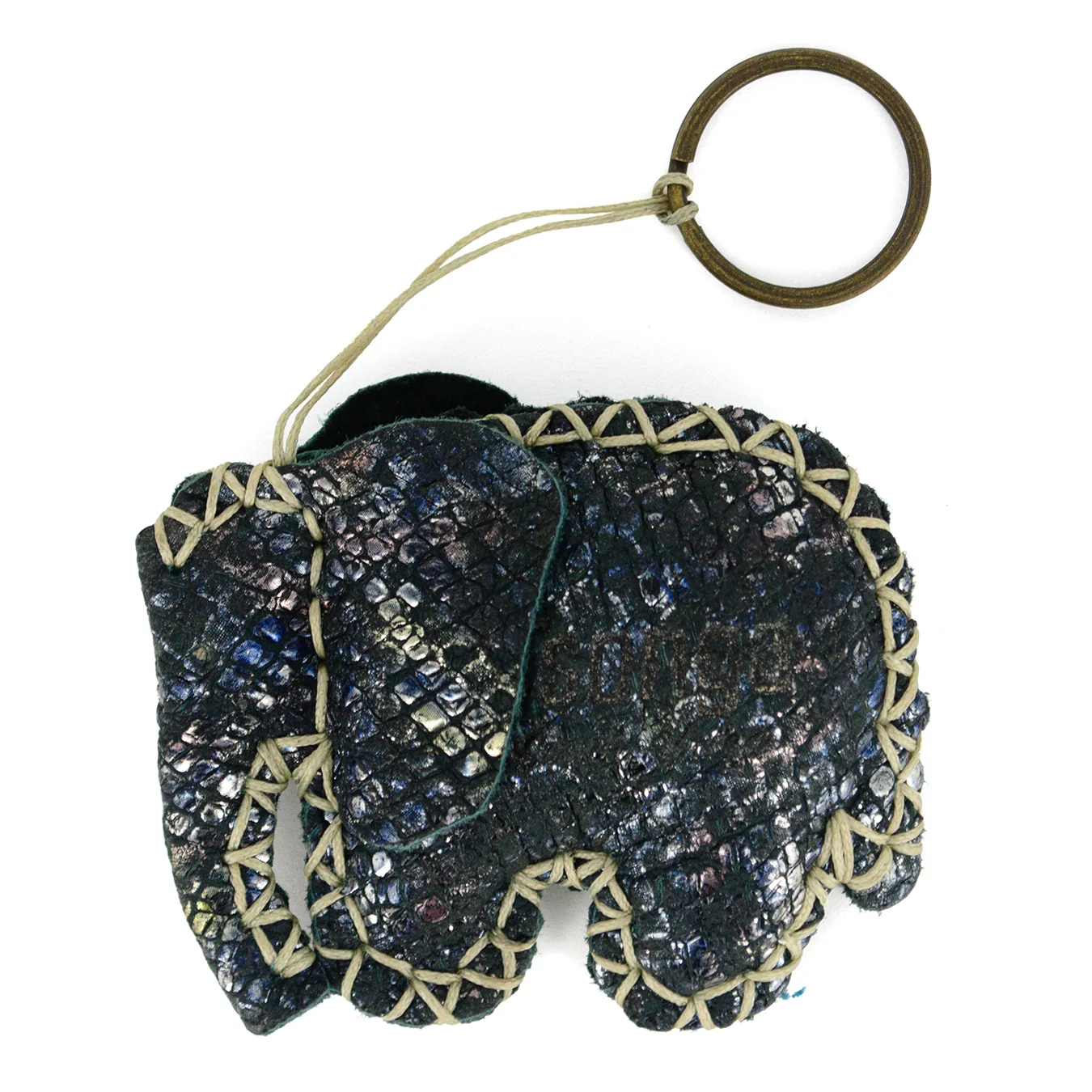 Elephant Key Ring in Assorted Leathers - Image 6