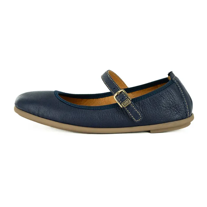 Godcini : Ladies Leather Pump in Marine - Image 4