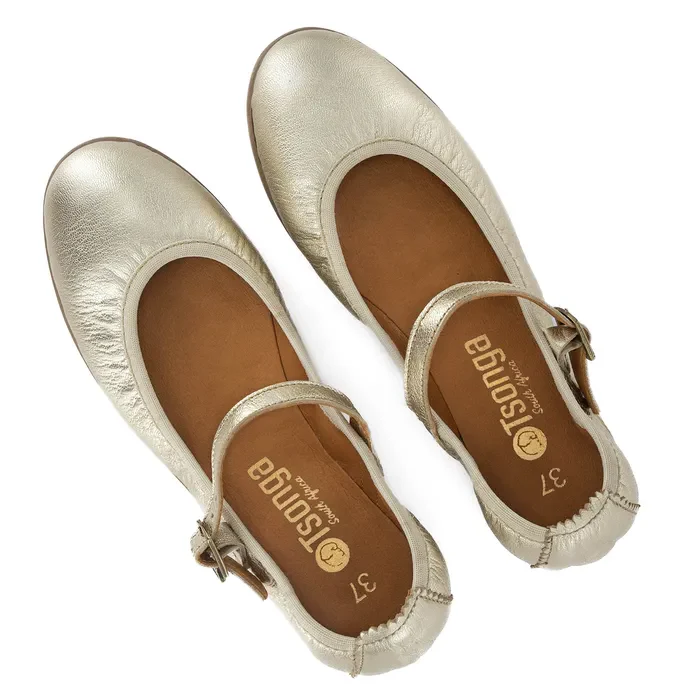 Godcini : Ladies Leather Pump in Platino Galaxy - Image 4