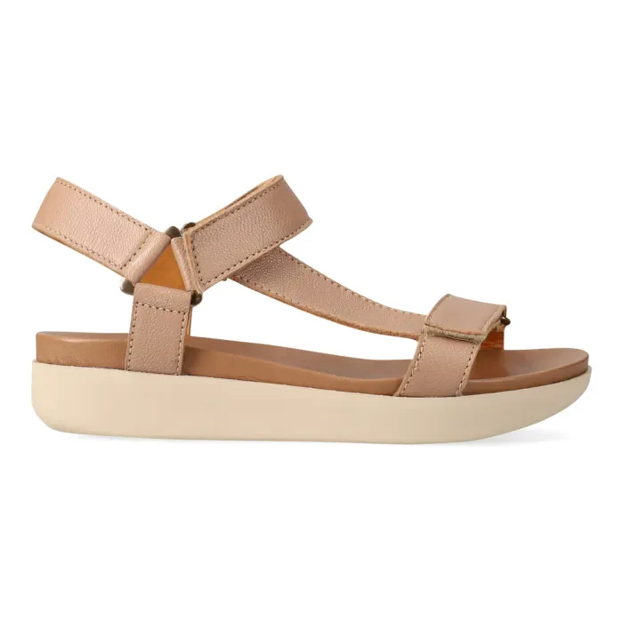 Jekete : Ladies Leather Sandal in Timber - Image 3
