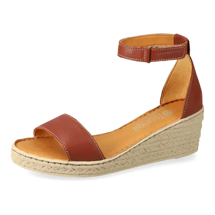 Kekana : Ladies Leather High-Heel Sandal in Suede - Image 2