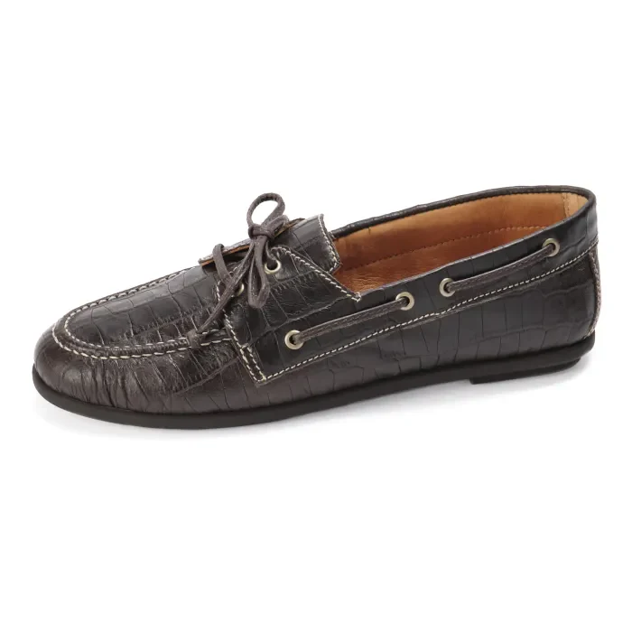 Lagoon : Ladies Leather Mocc in Brown - Image 2