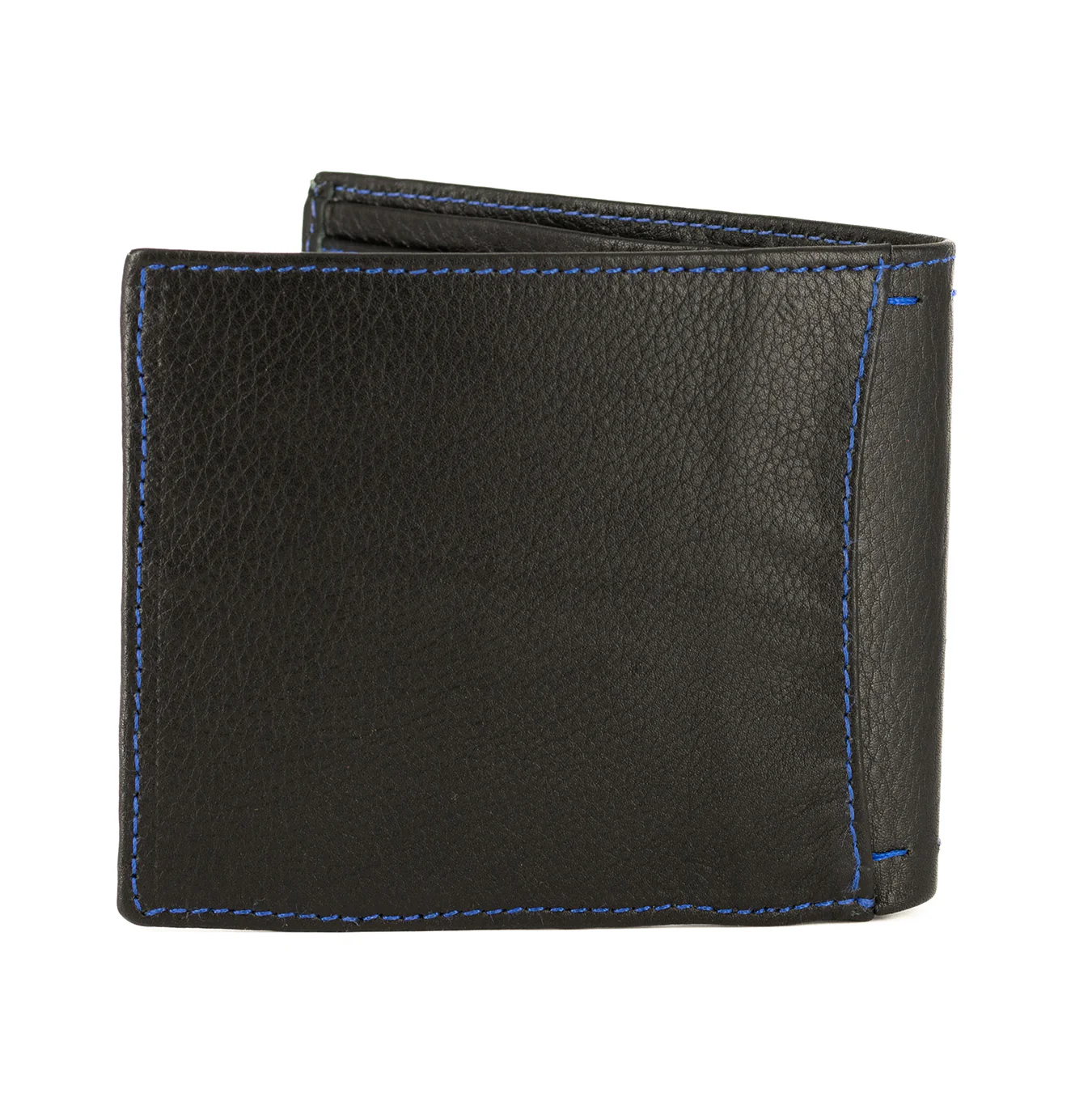 Leefa : Mens Leather Wallet in Black Delta - Image 6