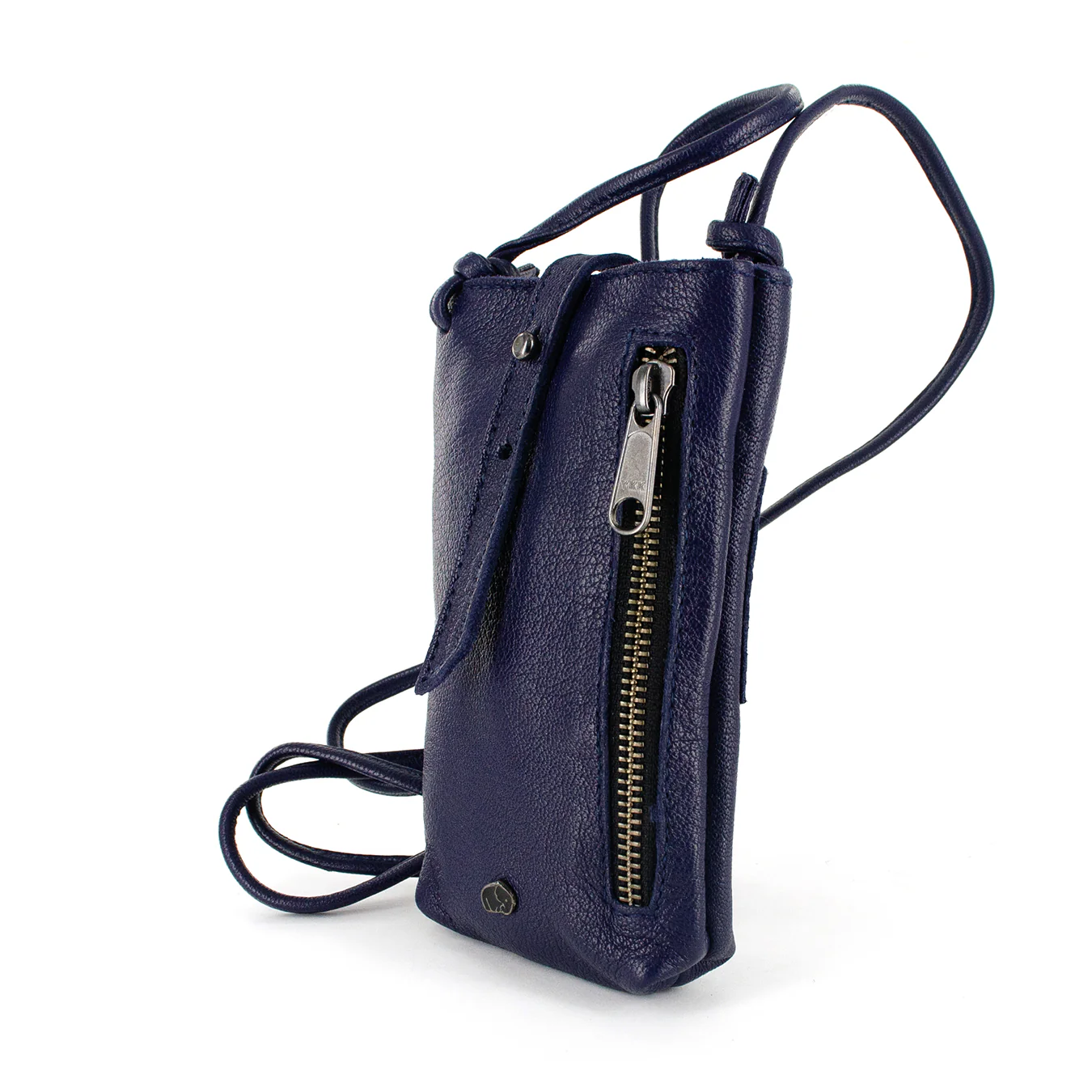 Lulonke : Ladies Leather Crossbody Purse in Marine Cayak - Image 2