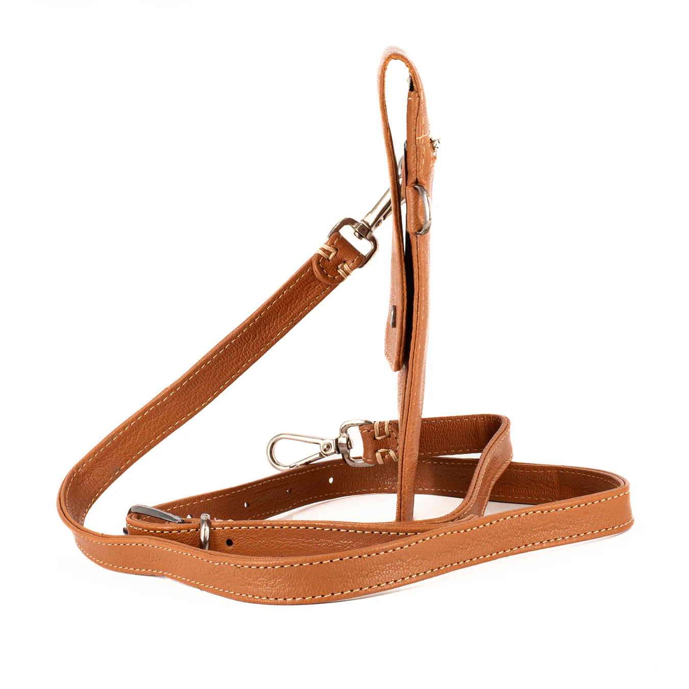Lupita : Ladies Leather Crossbody Purse in Oak Cayak - Image 4