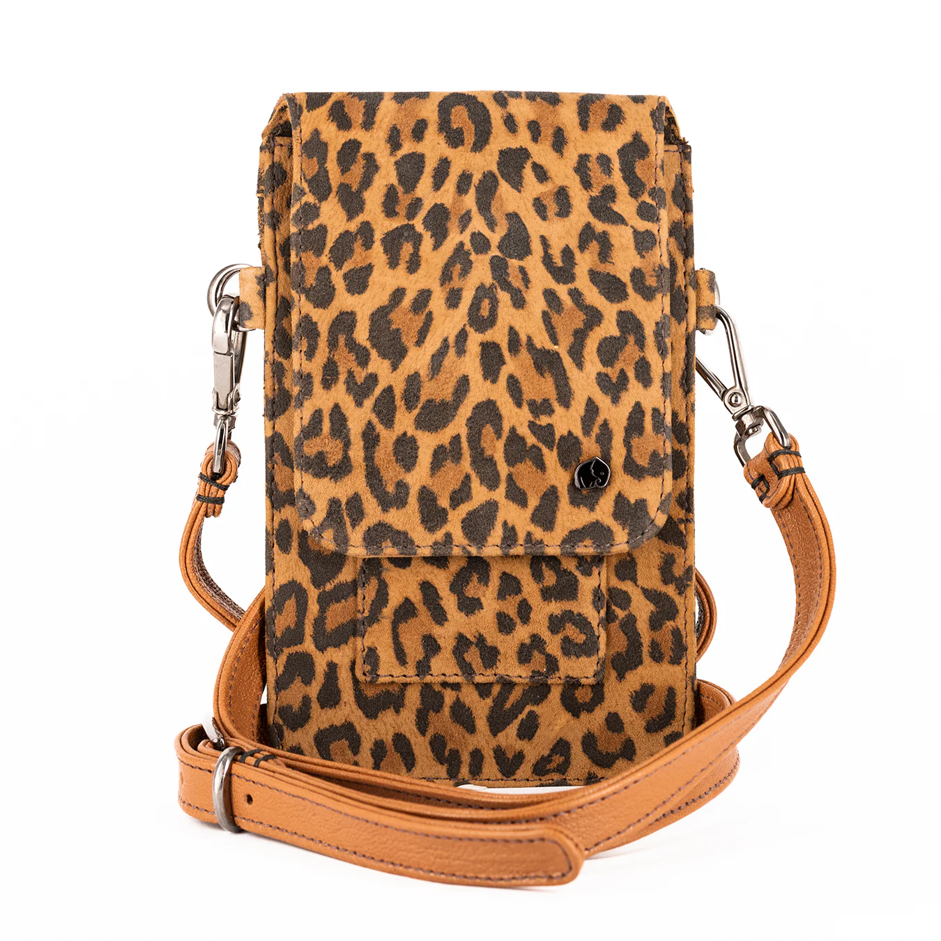 Lupita : Ladies Leather Crossbody Purse in Spotted Lisoto - Image 2