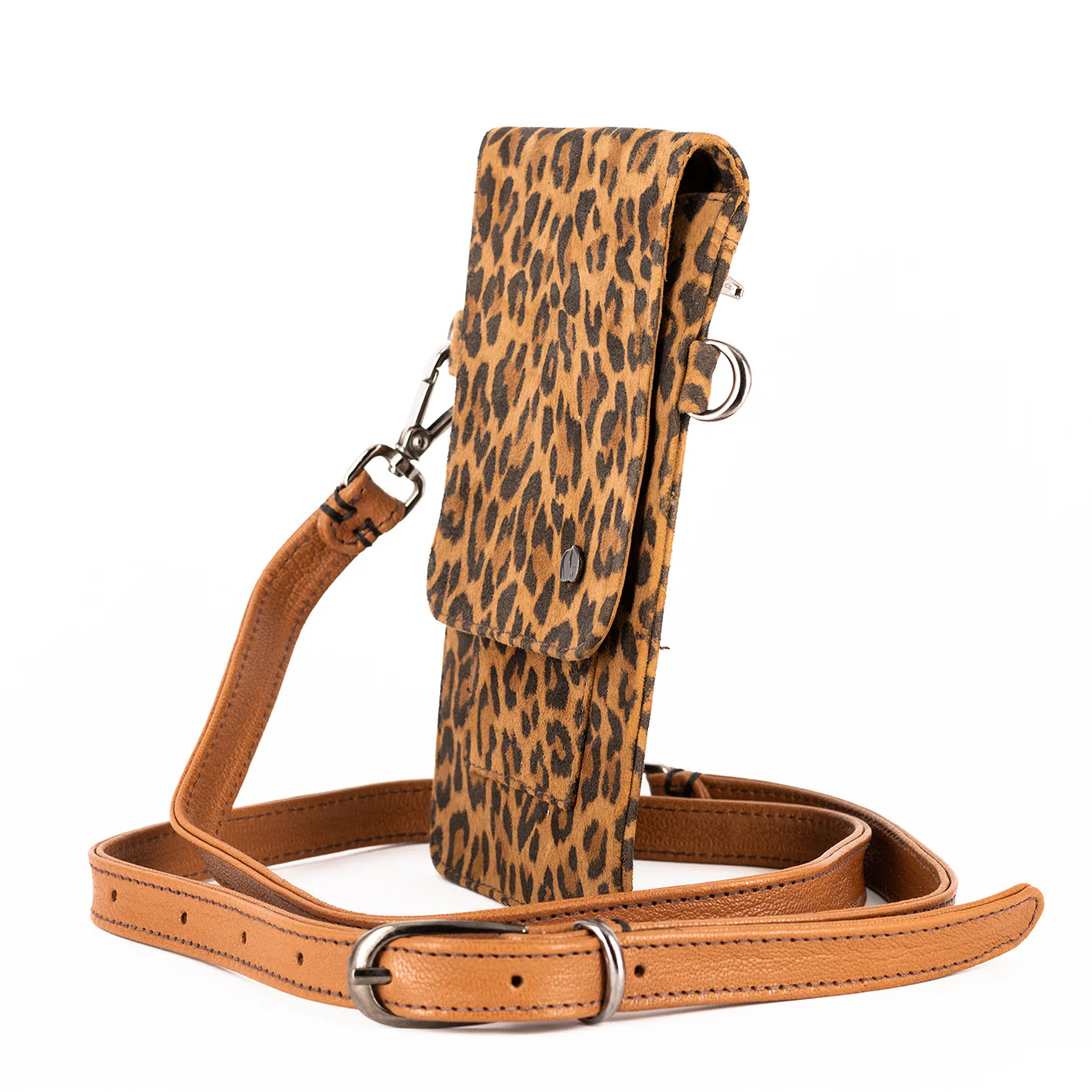 Lupita : Ladies Leather Crossbody Purse in Spotted Lisoto - Image 3