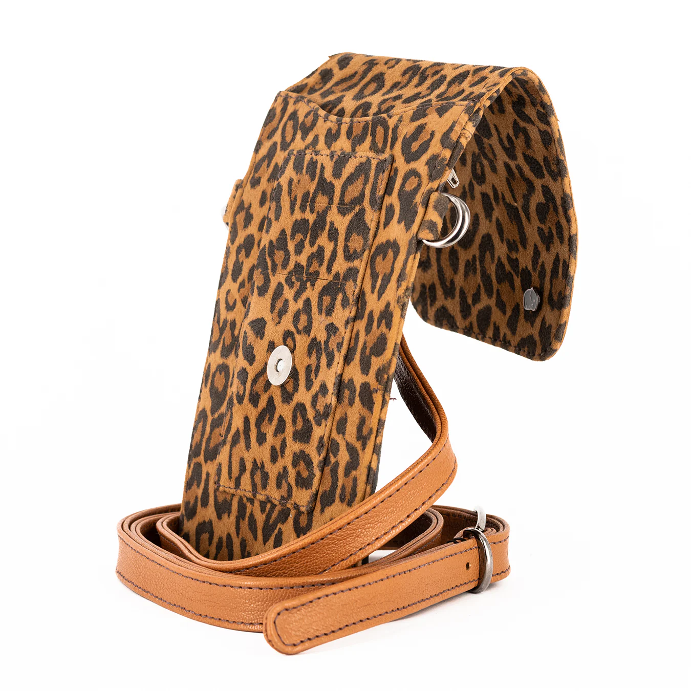 Lupita : Ladies Leather Crossbody Purse in Spotted Lisoto - Image 6