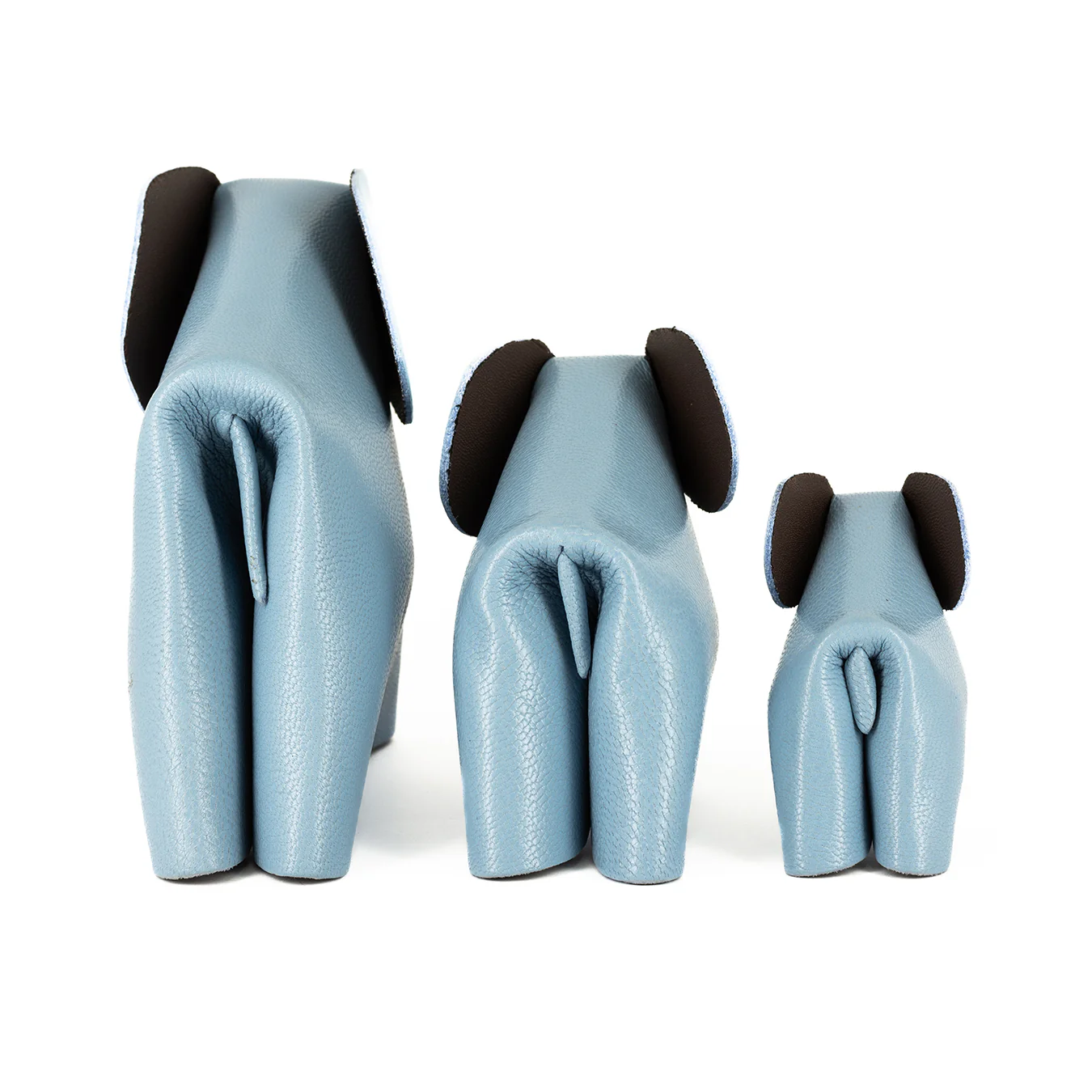Peaches : Medium Elephant Family Accessory in Blue Leather - Image 5