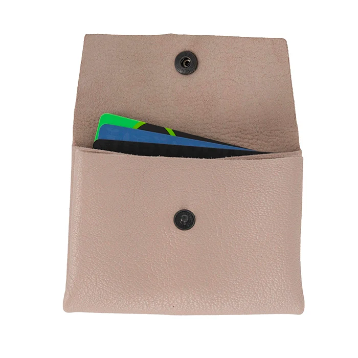 Meiki : Ladies Leather Purse in Pink - Image 2
