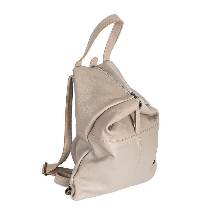 Ncumisa : Leather Backpack in Stone - Image 3