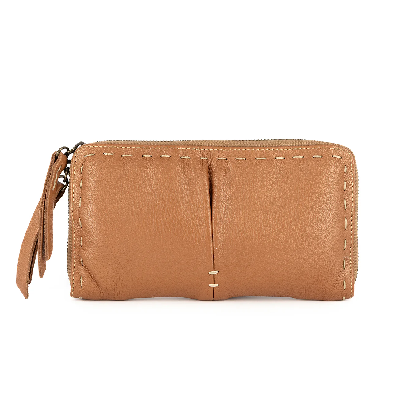 Olwethu : Ladies Leather Clutch Purse in Oak Cayak - Image 5