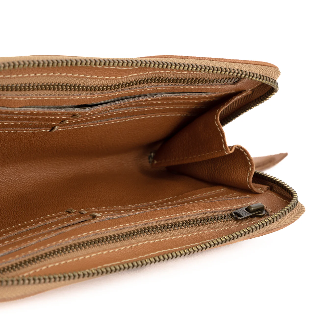 Olwethu : Ladies Leather Clutch Purse in Oak Cayak - Image 8