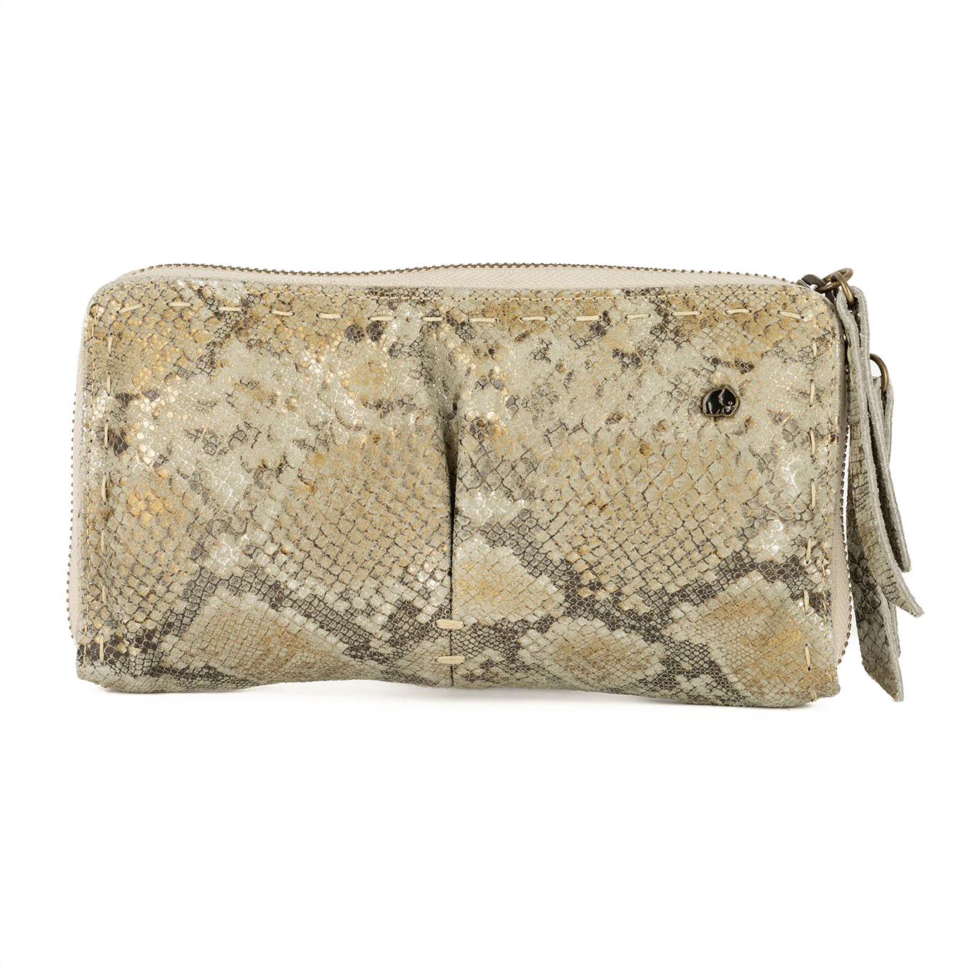 Olwethu : Ladies Leather Clutch Purse in Opal Rockafella - Image 4