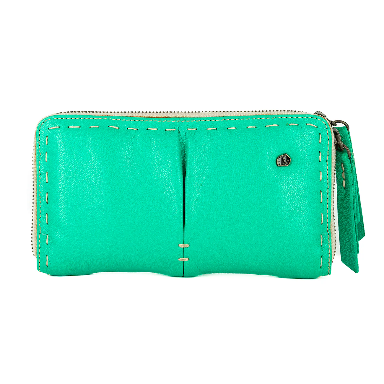 Olwethu : Ladies Leather Clutch Purse in Ultramarine Cayak - Image 2