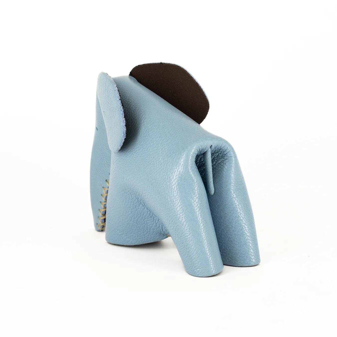 Peaches : Medium Elephant Family Accessory in Blue Leather - Image 3