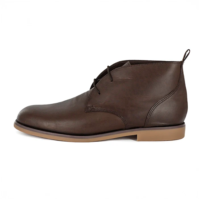 Teboho : Mens Leather Boot in Choc Rodeo - Image 3