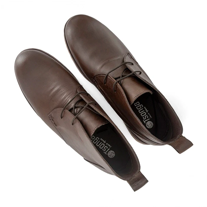 Teboho : Mens Leather Boot in Choc Rodeo - Image 4