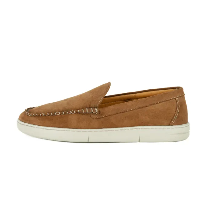 Timbavati : Men's Leather Moccasin in Donkey Velutto - Image 4